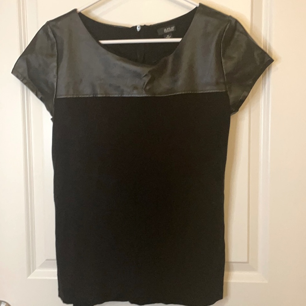 Black top w/ some leather on top half